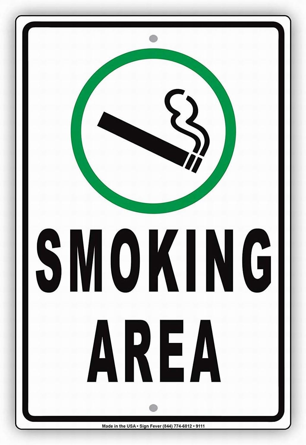 Safety Sign 12x16 Smoking Vapi - Vaping Store 评论和价格