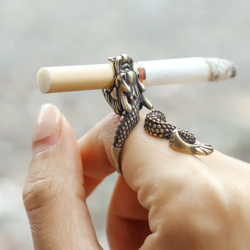 Retro Dragon Cigarette Holder  - Vape Ring 评论和价格