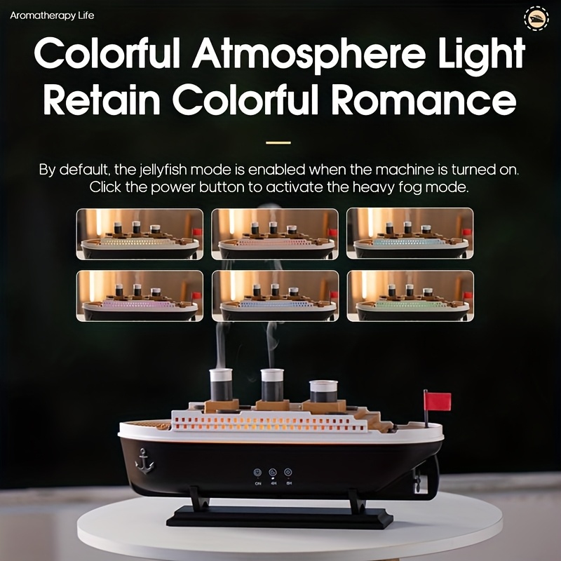 Titanic Ship Model Air Humidif - Vape Ring 评论和价格