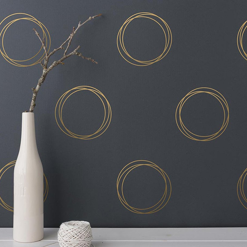 Geometric Ring Circle Wall Sti - Vape Ring 评论和价格