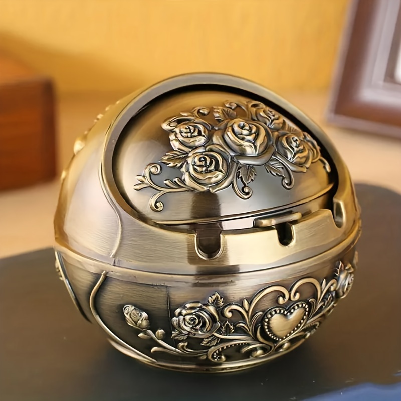 1pc Metal Ashtray, Smoking Win - Vape Decoration 评论和价格